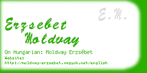 erzsebet moldvay business card