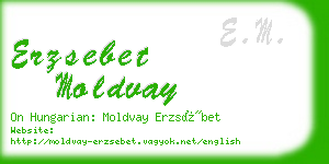 erzsebet moldvay business card